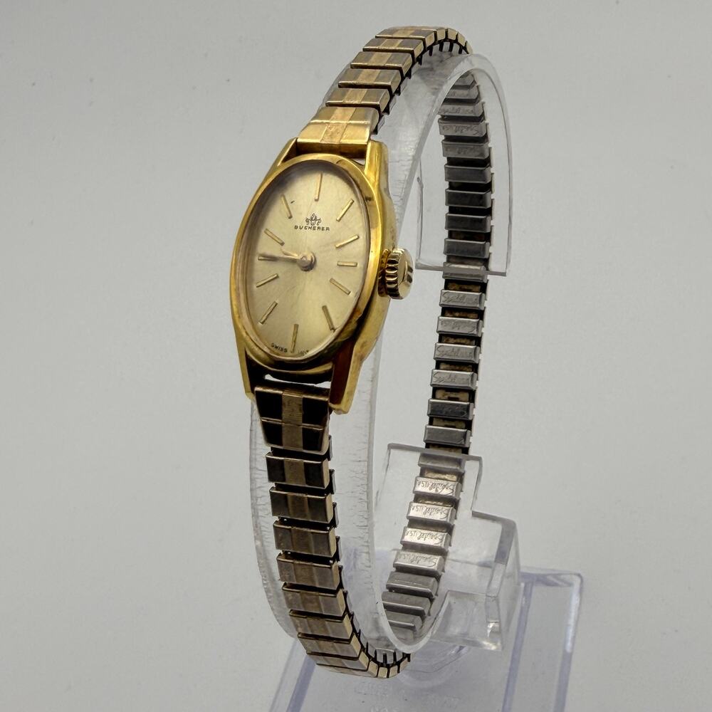 Elegant Vintage Bucherer Ladies Cocktail Watch 1960s/70s Working New Battery